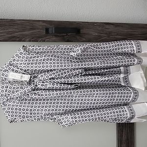 Size L, tank top, built in scarf like neck.